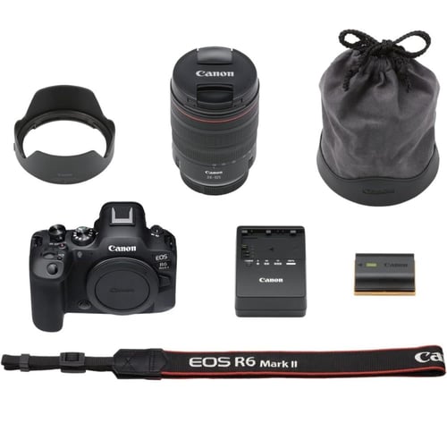 Canon EOS R6 Mark II Mirrorless Camera + RF 24-105...