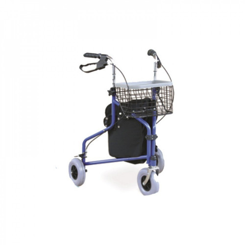 ROLLATOR BLUE 3 WHEELS مشاية كبار السن 3 عجلات ازر...