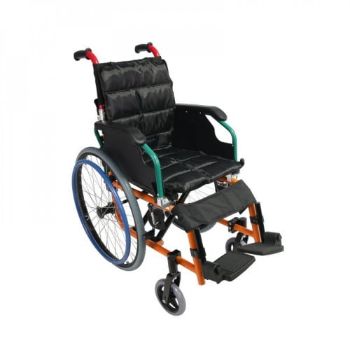 كرسي متحرك المونيوم ملون DY01980LA(R) مقاس 35