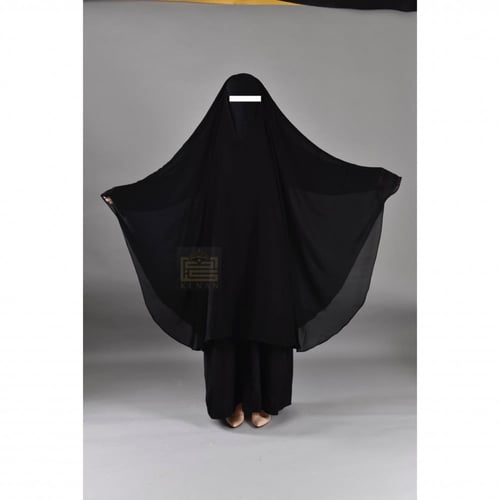 عباية كتف مفتوحة(أزرار) مع خمار
