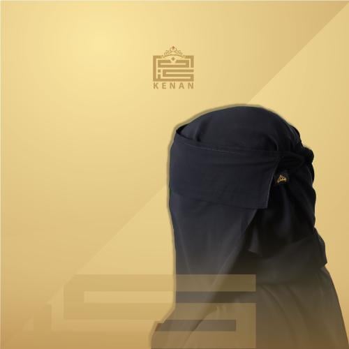 نقاب مخيط مبطن مع غطاء خلفي