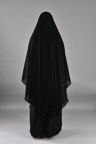 عباية كتف مفتوحة(أزرار) مع خمار