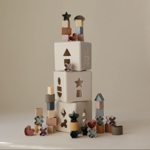 mushie Shape Sorting Box