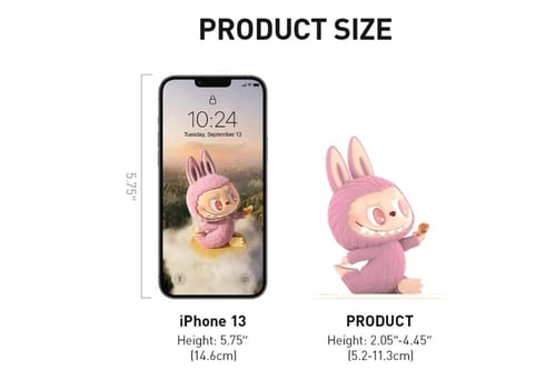 (Random) THE MONSTERS Labubu Lazy Yoga Series Figu...