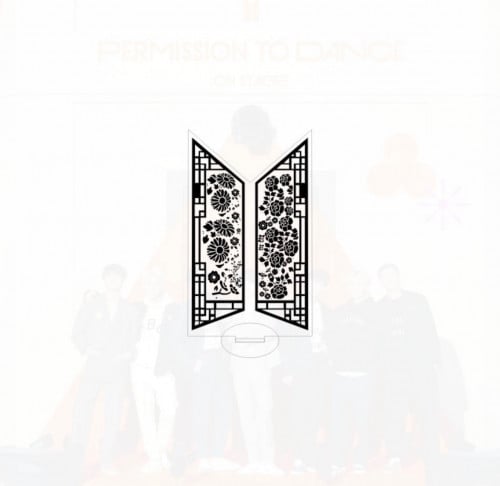 ستاند شعار BTS أسود