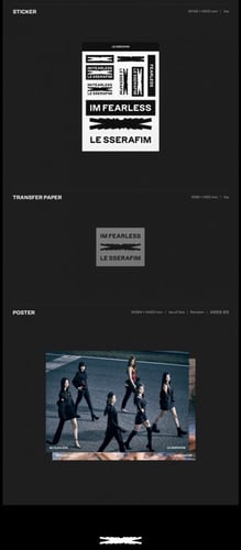 LE SSERAFIM - FEARLESS [Random Ver.]