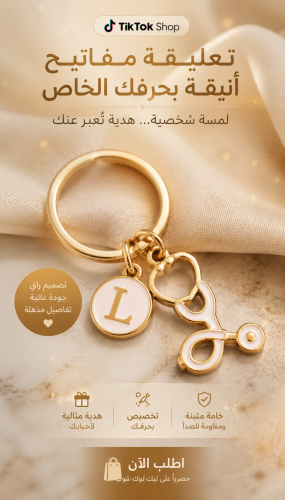 تعليقه مفاتيح فاخره بحرفك