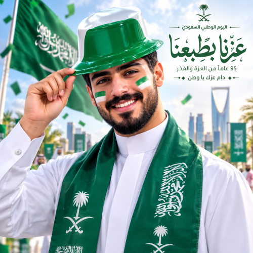 قبعه اليوم الوطني السعودي