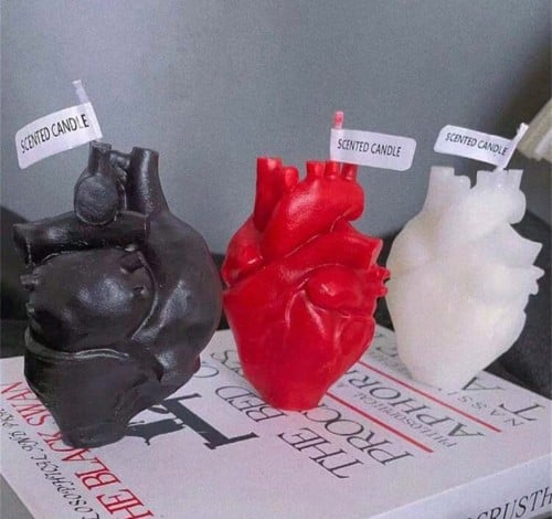 شمعه شكل قلب