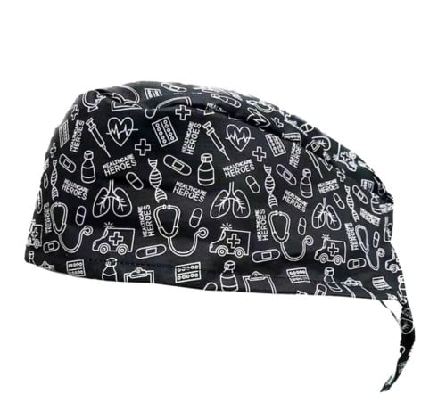 قبعات طبيه عمليات وجراحه مطبوعه انيقه فاخره