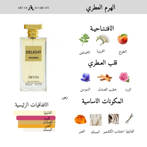 عطر ديليخت النسائي - اودي بارفيوم - 100 مل