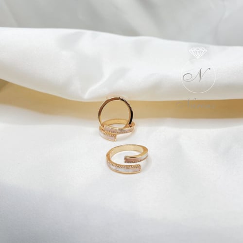 خاتم ماربل ذهبي مفتوح