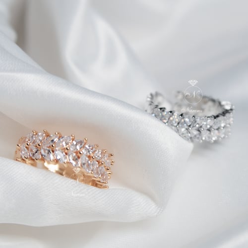 خاتم زركون ذهبي