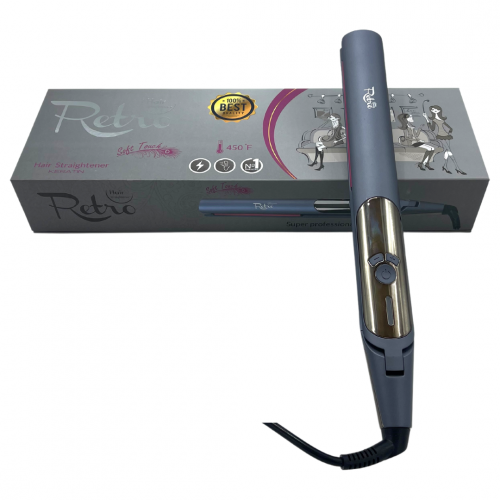 مكواة سيراميك تمليس الشعر من ريترو - حرارة 450 F