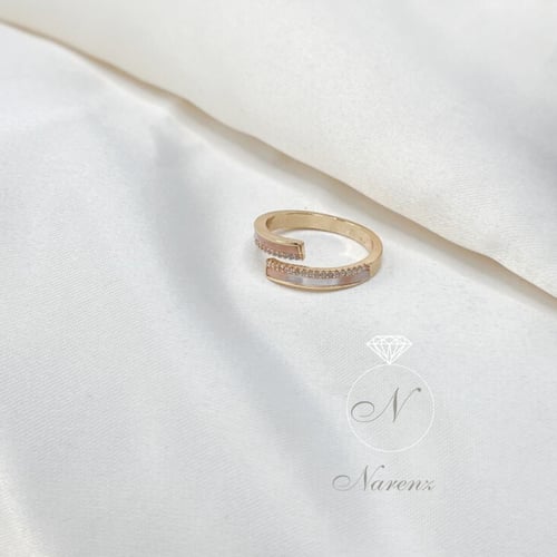 خاتم ماربل ذهبي مفتوح