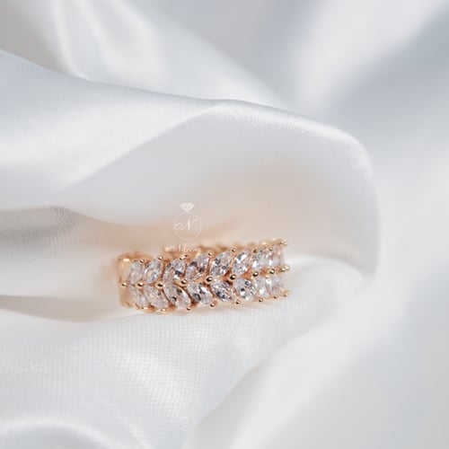 خاتم زركون ذهبي