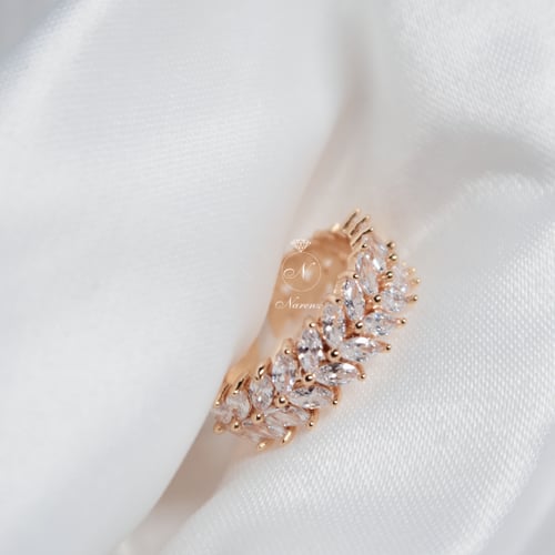 خاتم زركون ذهبي