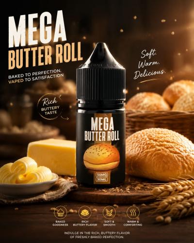 نكهة ميجا لفائف الزبدة MEGA BUTTER Roll
