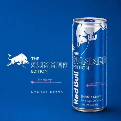 Red Bull drink with cherry and berry flavor
