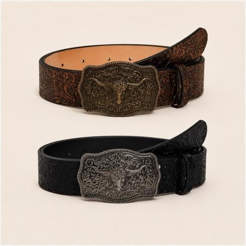 A classic belt with Western style