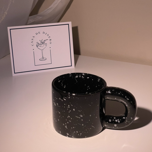 كوب رخامي اسود بسعة 290 مل