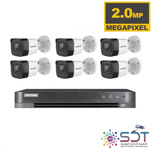 باقات 6 كاميرات المراقبة 2 ميجا بيكسل