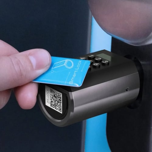 قفل باب ذكي مع تقنية بلوتوث للفتح بدون مفتاح