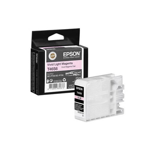 خرطوشة حبر ابسون T46S6 وردي فاتح