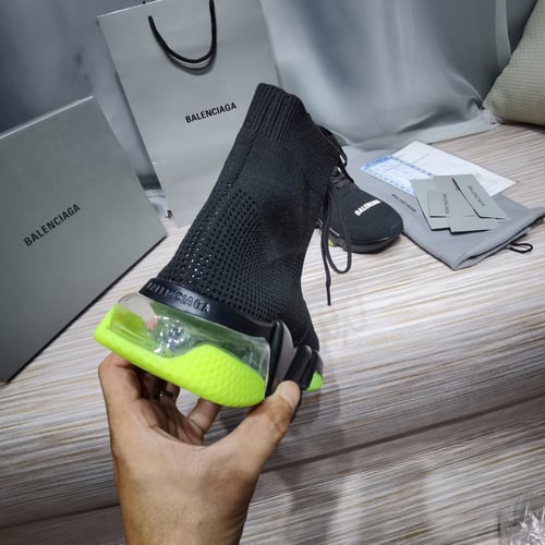 SPEED 2.0 LACE-UP RECYCLED KNIT TRAINERS