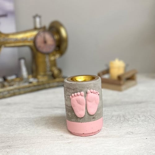 مبخرة حجر لقدمي بيبي زهري