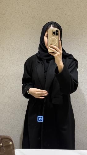 عباية هبايب اسود B102