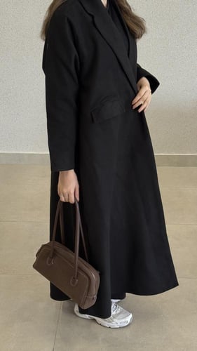 عباية هبايب اسود B102