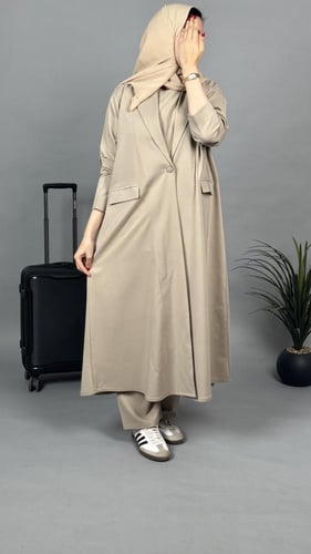 عباية نسناس بيج S101