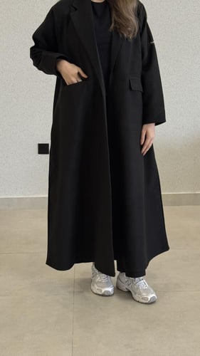 عباية هبايب اسود B102