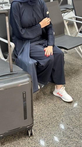 عباية سفر كحلي S66