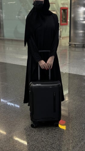 عباية سفر اسود S77