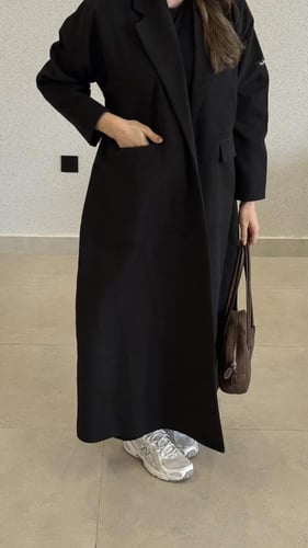 عباية هبايب اسود B102