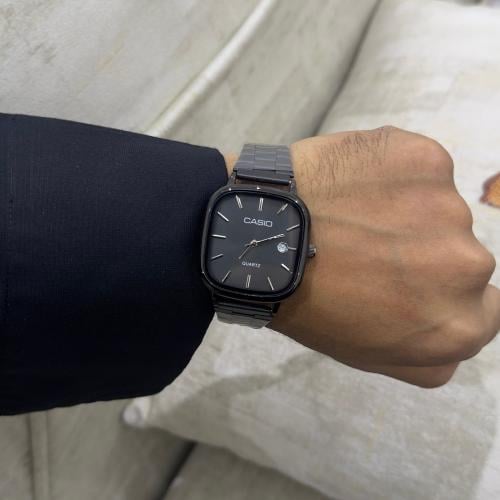 ساعة كاسيو اسود فل