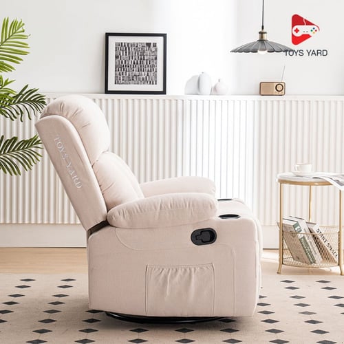 كرسي راحة مخمل ب خاصية المساج على شكل اهتزاز لون ب...