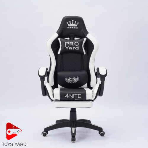 كرسي العاب قيم أبيض مع طاولة العاب زاوية لون أبيض