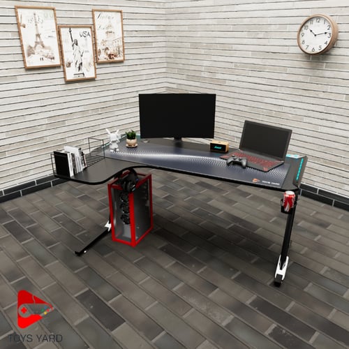 طاولة قيمنق بلس 2 لون أسود