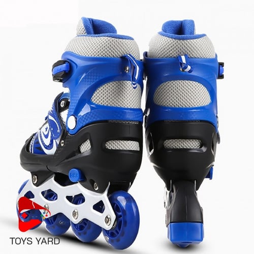 حذاء تزلج للاطفال لون أزرق