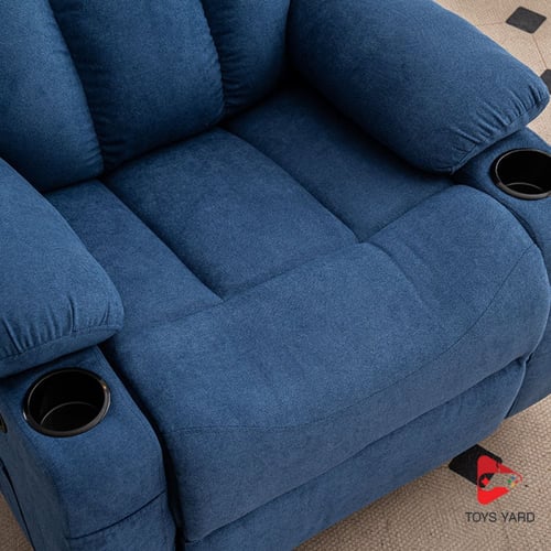 كرسي راحة مخمل ب خاصية المساج على شكل اهتزاز لون أ...