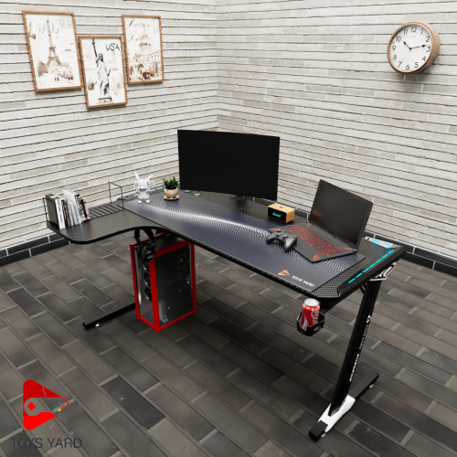 طاولة قيمنق بلس 2 لون أسود