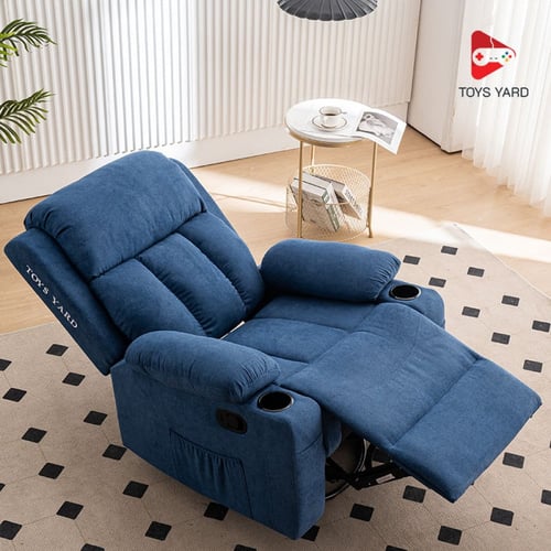 كرسي راحة مخمل ب خاصية المساج على شكل اهتزاز لون أ...