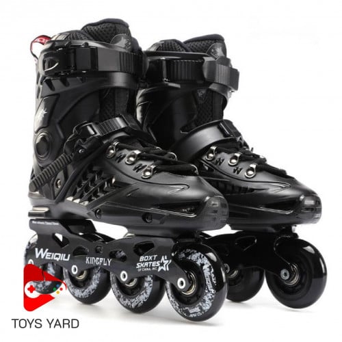 حذاء تزلج للكبار لون أسود