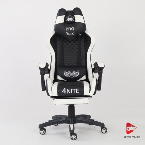 كرسي قيمنق برو4 أبيض