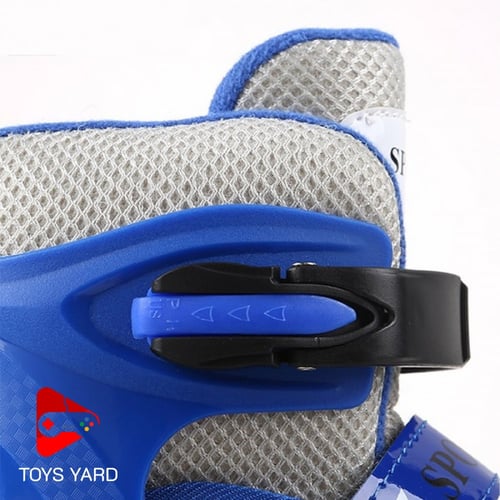 حذاء تزلج للاطفال لون أزرق