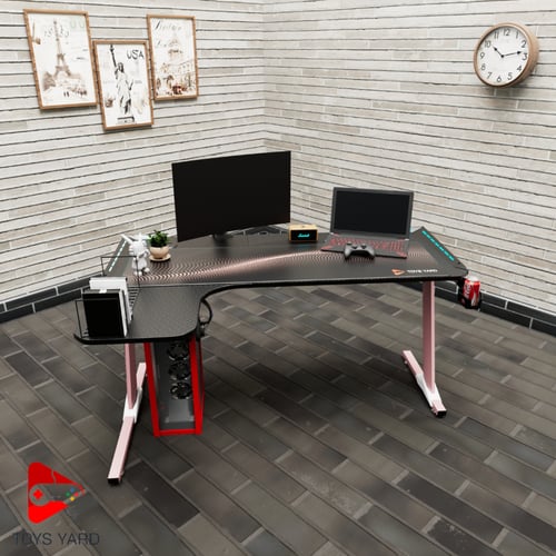 طاولة العاب قيمنق بلس 2 لون وردي