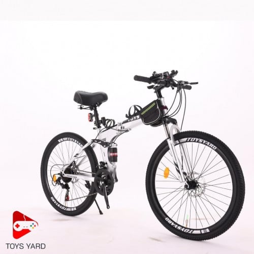 سيكل هوائي قابل للطي هجين لون رمادي